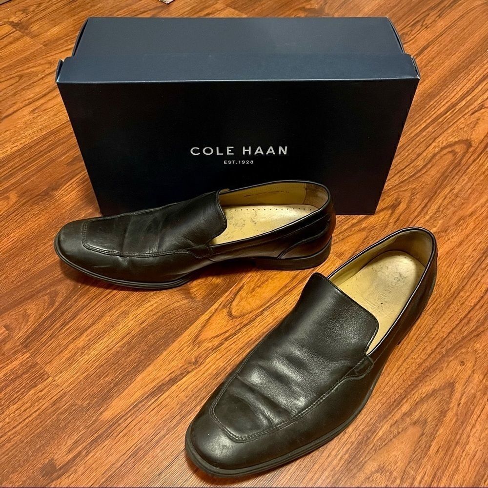 Cole Haan Black Leather Loafer Shoes Size 10.5M - Picture 3 of 7